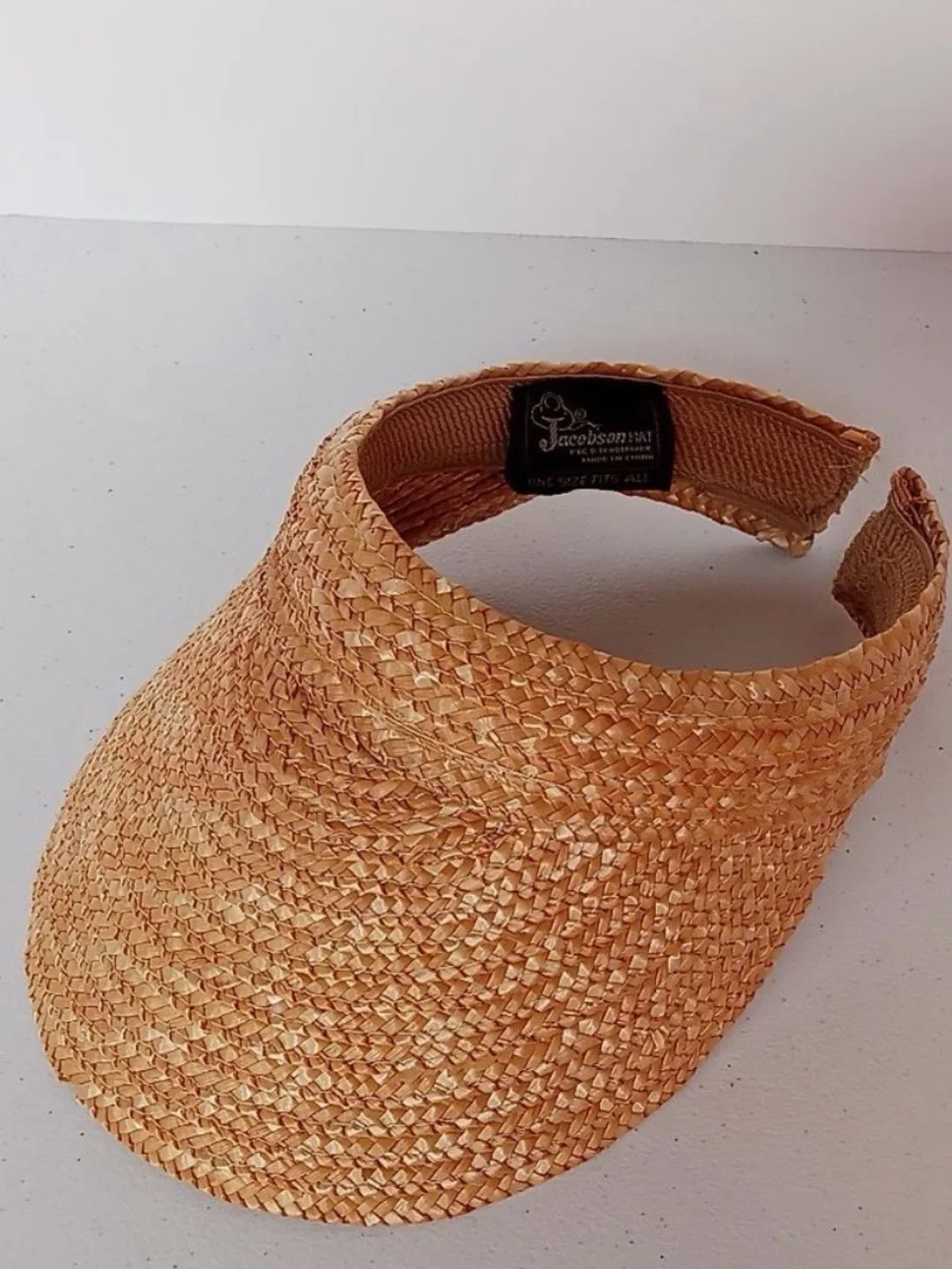 Jacobson Hat Straw Sun Visor beach vacation pool cruise resort wear sun hat